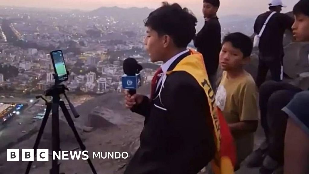 El joven peruano Pol Deportes que se volvió viral al narrar la final de la Copa Libertadores desde un cerro y recibió la invitación para comentar un partido de la Champions del Real Madrid