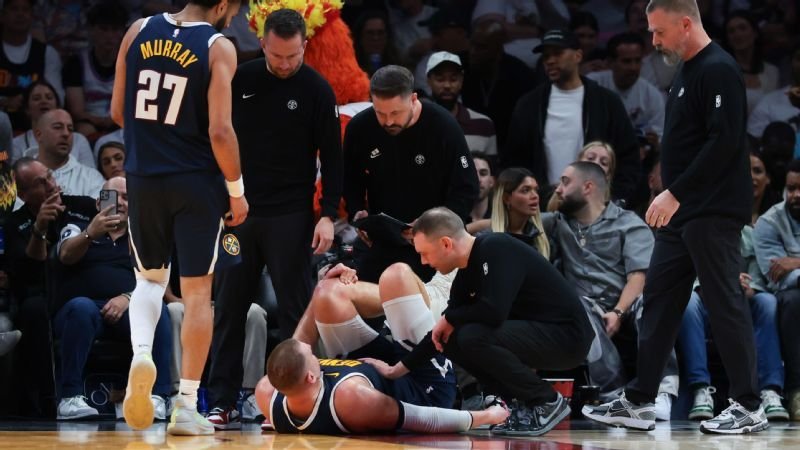 Jokic elude una lesión severa en la rodilla y estará fuera 4 semanas