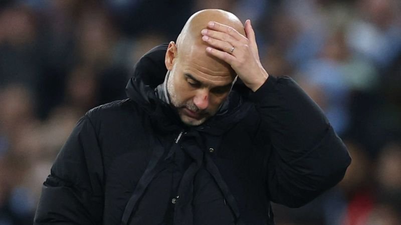 Josep Guardiola aclara los rasguños en su rostro tras el empate del City