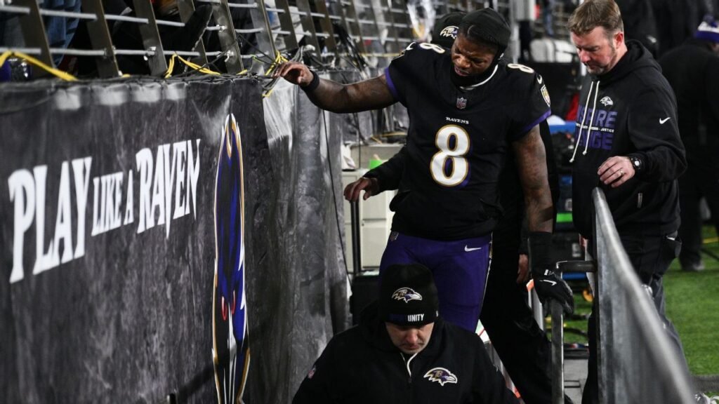 Lamar Jackson se retira del partido debido a una lesión