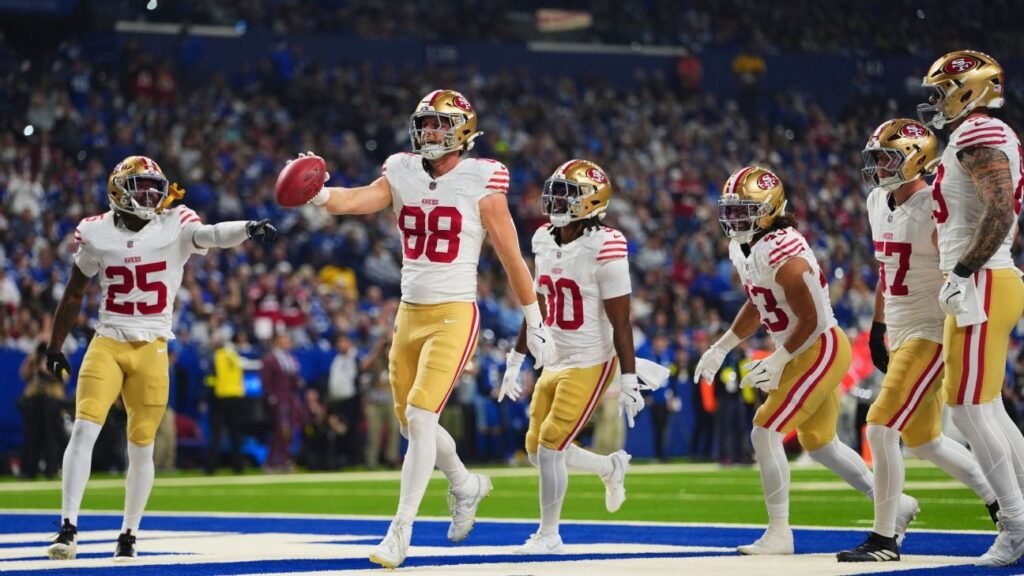Los 49ers dominan a los Colts en MNF gracias a las estrellas Purdy y McCaffrey