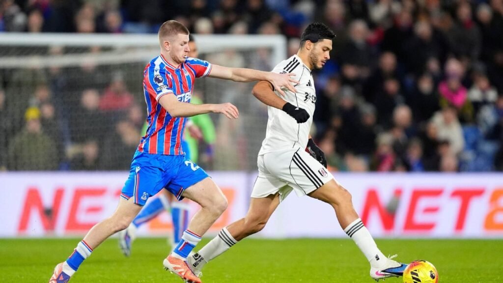 Raúl Jiménez y Fulham arrancan 2026 con un empate frente al Crystal Palace