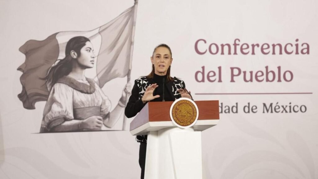 Sheinbaum revela la falta de datos sobre el uso de drones en la frontera con Estados Unidos.