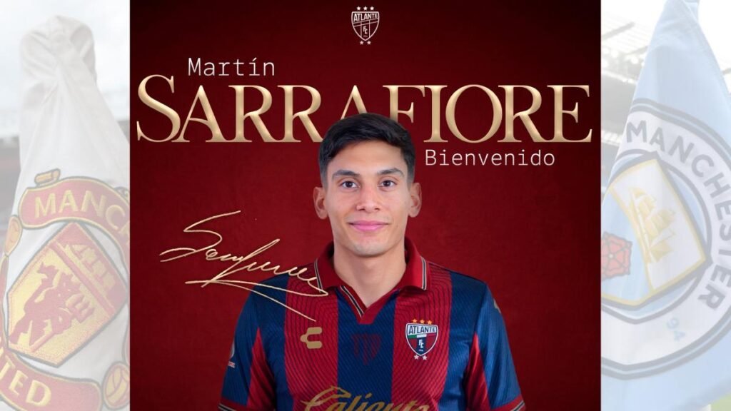 ¿Quién es Martín Sarrafiore?: El nuevo refuerzo del Atlante con experiencia en el Manchester United y el City
