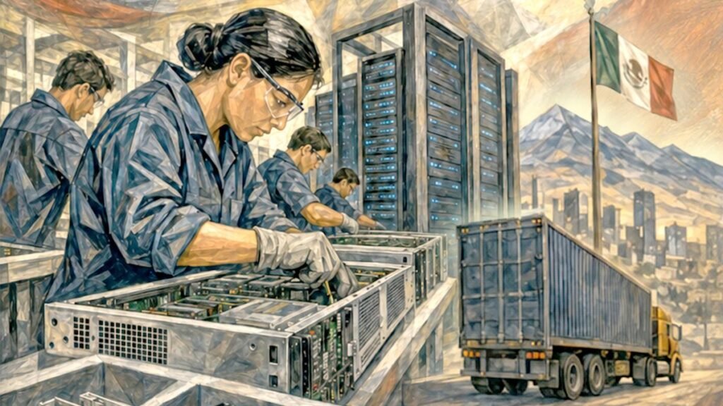 México: líder en exportación de servidores para IA, supera a la industria automotriz